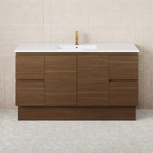 Dolce 1500mm Walnut Freestanding Single Vanity
